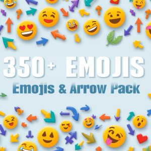 350+ Emojis & Arrow Pack